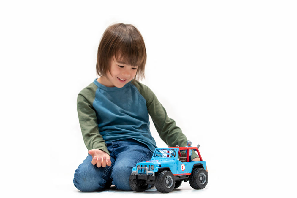 Bruder Jeep Cross Country Racer w/ Driver - Blue