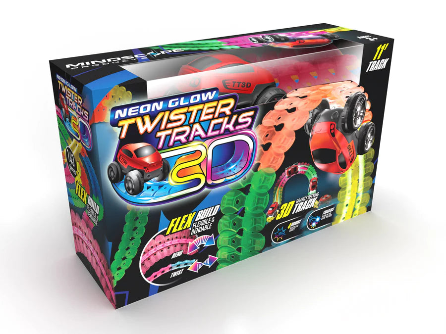 Neon Glow Twister Tracks 3D