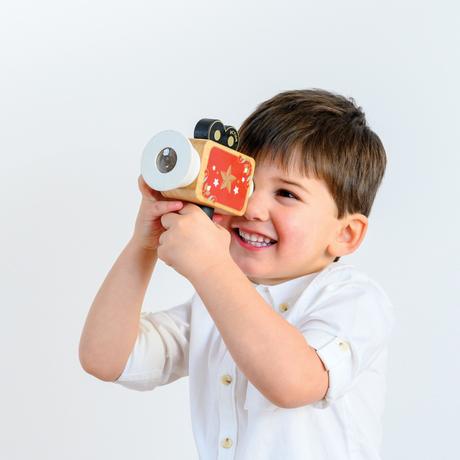 Wooden Hollywood Film Camera