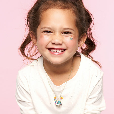 Charming Whimsy Necklace Glitter Unicorn