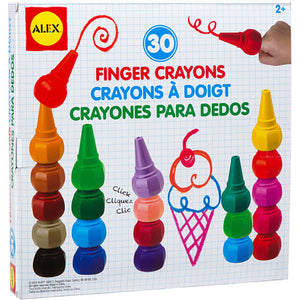 ALEX Toys Artist Studio 30 Finger Crayons