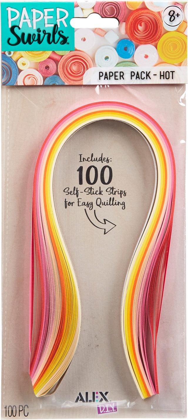 ALEX DIY PAPER SWIRLS Paper Pack- Hot