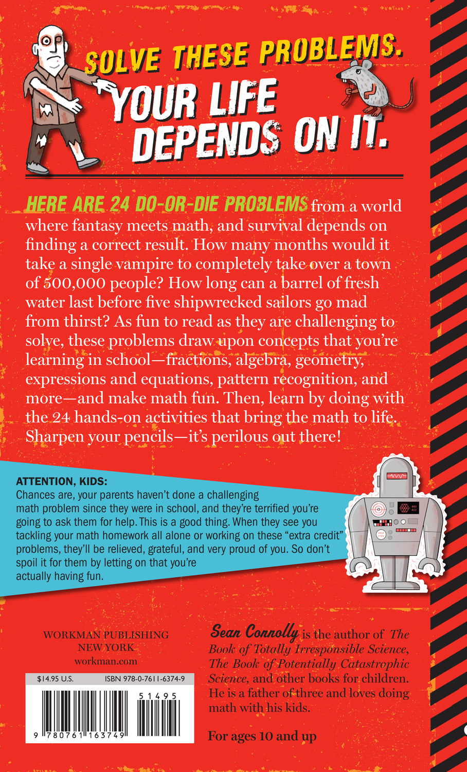 The Book of Perfectly Perilous Math: 24 Death-Defying Challenges for Young Mathematicians