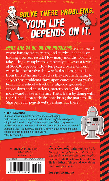 The Book of Perfectly Perilous Math: 24 Death-Defying Challenges for Young Mathematicians