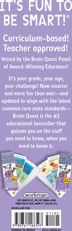 Brain Quest Preschool Q&A Cards: 300 Questions and Answers to Get a Smart Start. Curriculum-based! Teacher-approved!
