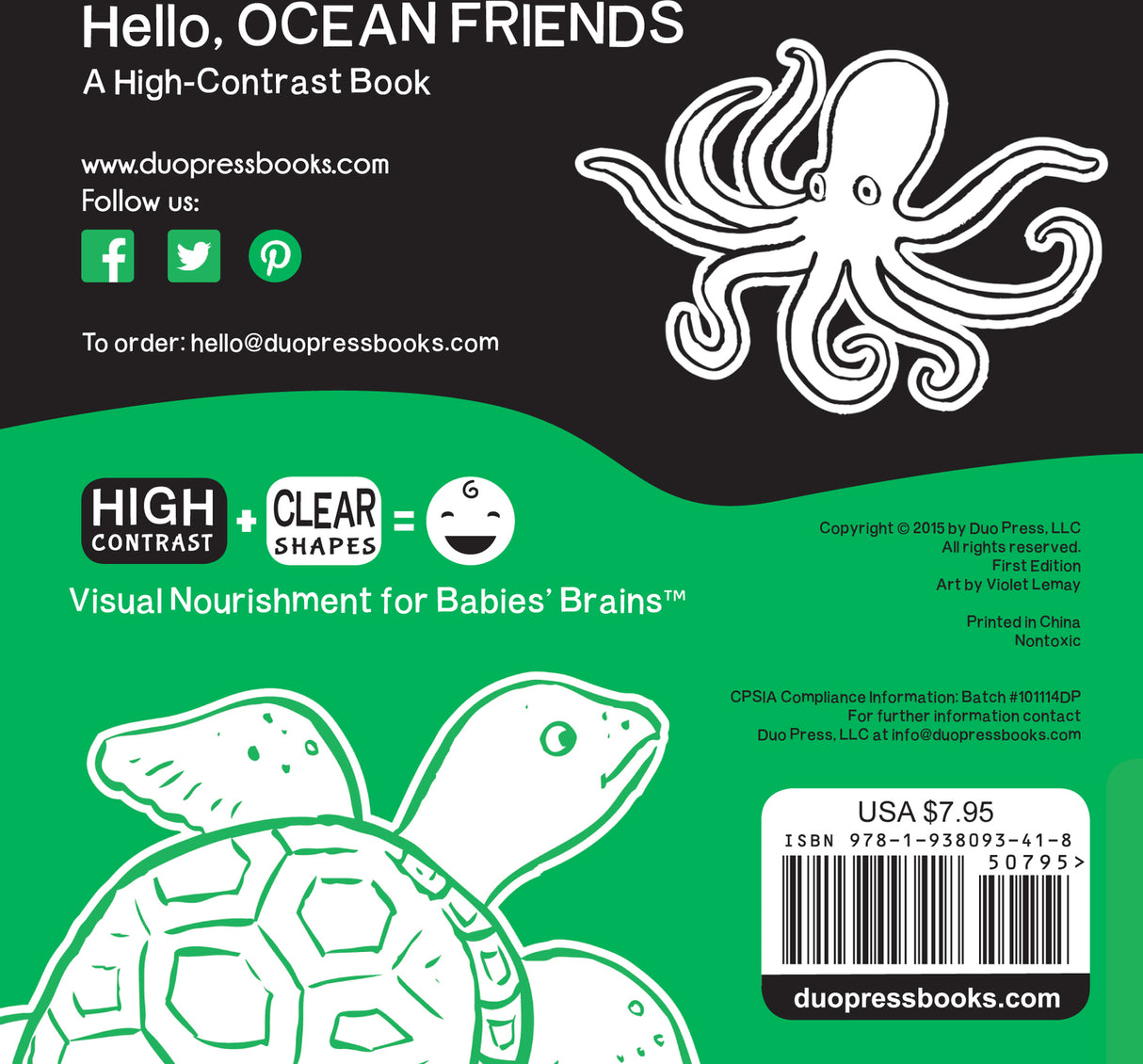 Hello, Ocean Friends: A High-Contrast Book