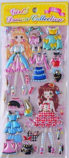 Dress Up Double Stickers-8 Designs-24
