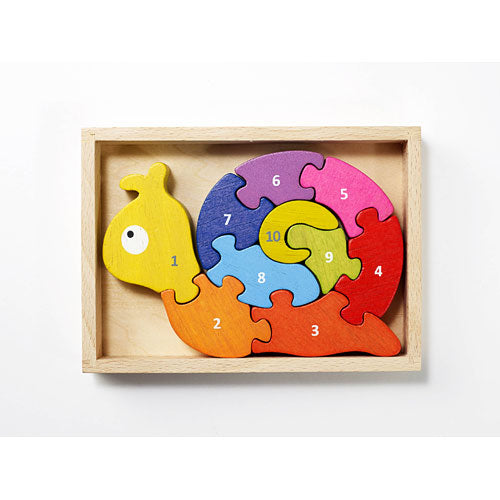 Number Snail Puzzle - Gingerbread House Toys