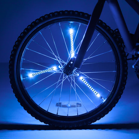 Spinbrightz Kidz Blue Led Bicycle Spoke Light Tubes