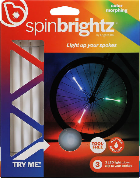 Spinbrightz Color Morphing Led Bicycle Spoke Light Tubes