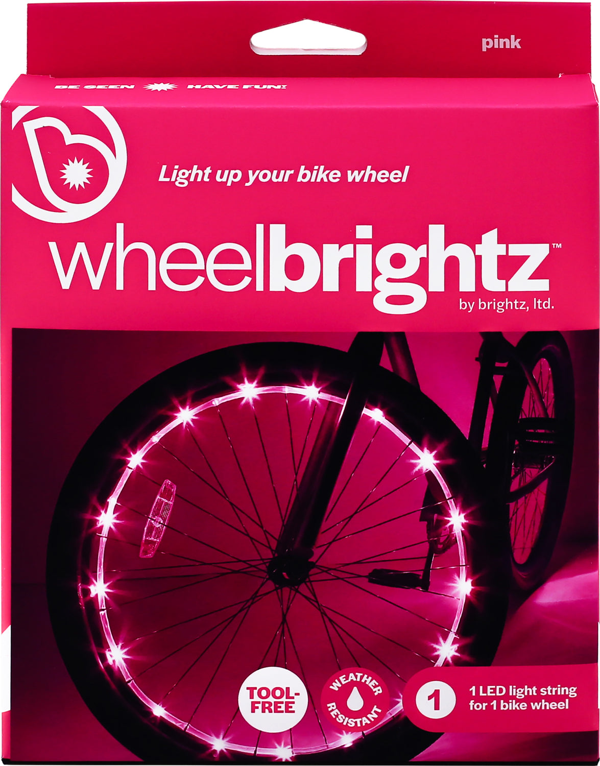 Wheelbrightz Pink Led Bicycle Wheel Light