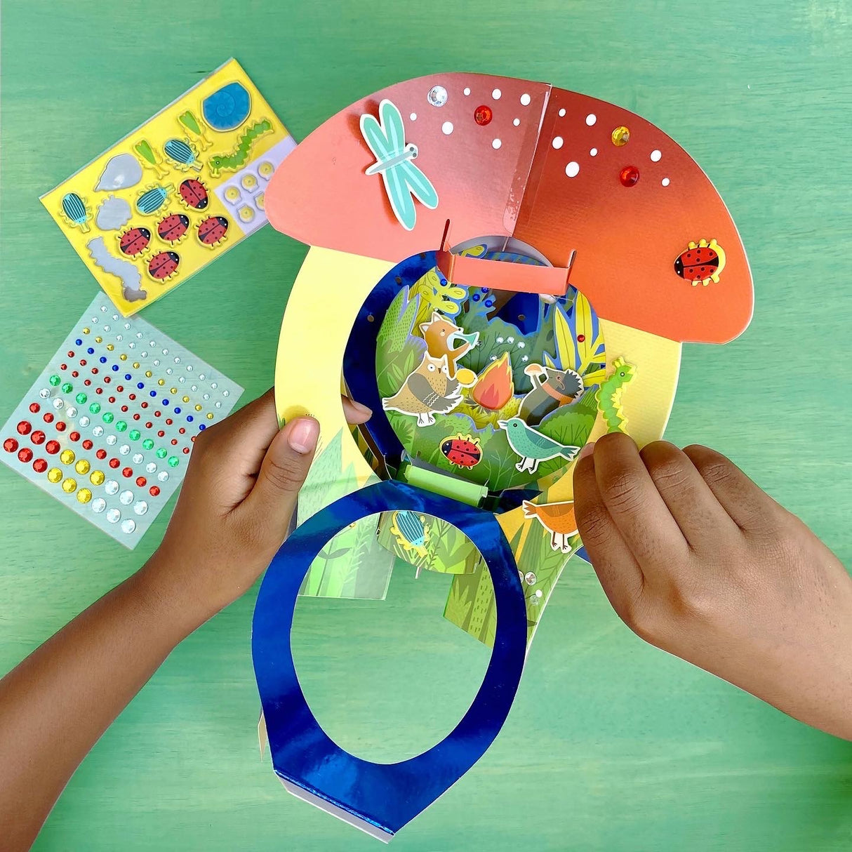 Lantern Lands Forest Festival Light Up 3d Paper Lantern Craft Kit