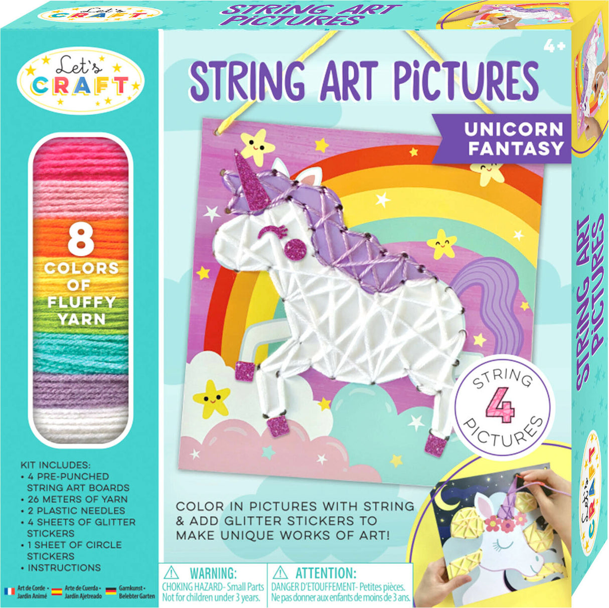 Let's Craft String Art Pictures Unicorn Fantasy Lacing Activity Set
