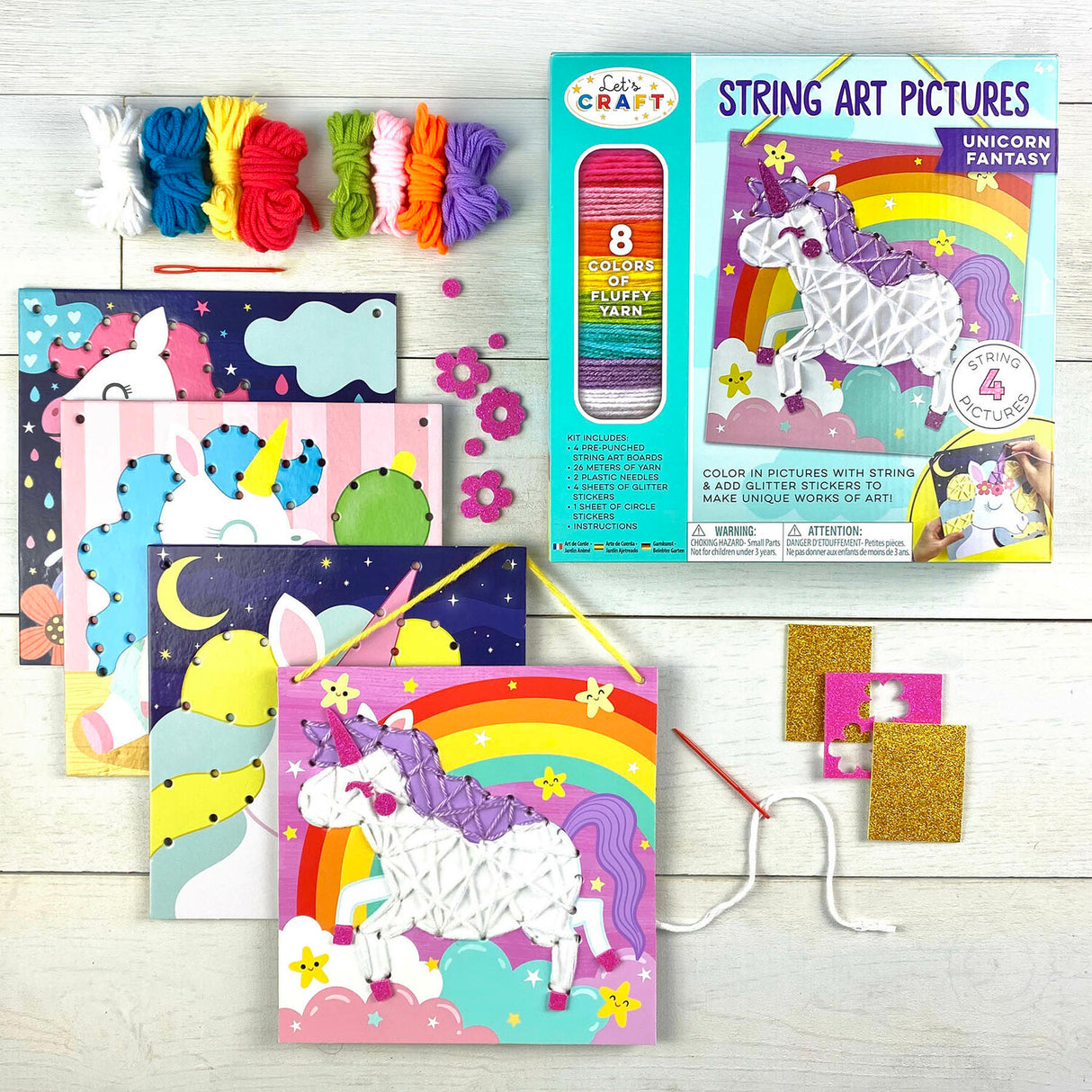 Let's Craft String Art Pictures Unicorn Fantasy Lacing Activity Set