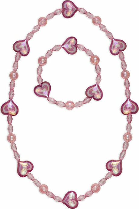 Cotton Candy Necklace & Bracelet Set