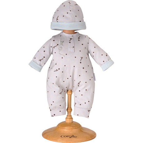 Corolle Mon Premier Grey Star Pajamas & Cap (12