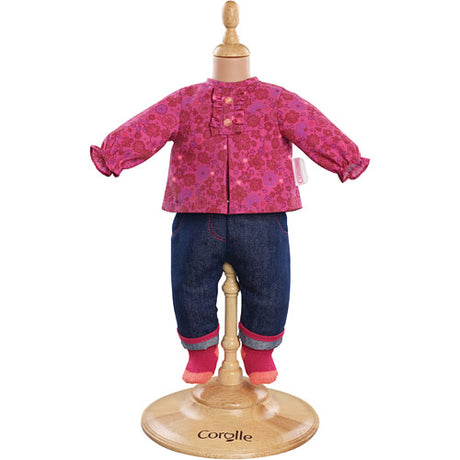 Grenadine Blouse & Denim Pants (14")