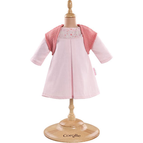 Corolle Mon Classique Pink Dress & Woolen Vest (17