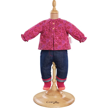 Corolle Mon Classique Grenadine Blouse & Denim Pants (17")