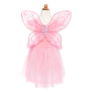 Pink Sequins Butterfly Dress & Wings