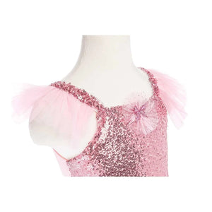 Pink Sequins Butterfly Dress & Wings