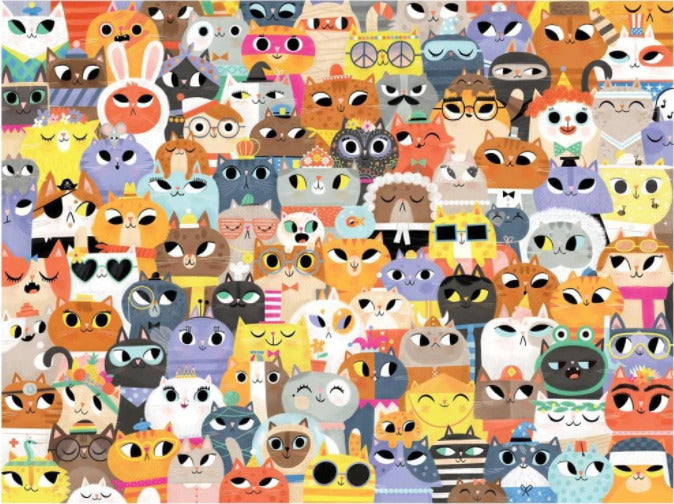 500-pc Puzzle - Lots of Cats