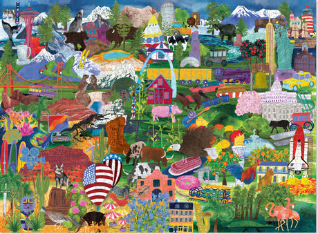 1000-pc Puzzle - America Collage 