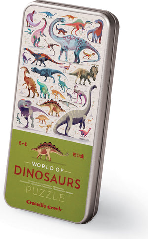 150-pc Tin Puzzle - World of Dinosaurs 