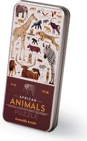 150-pc Tin Puzzle - African Animals 