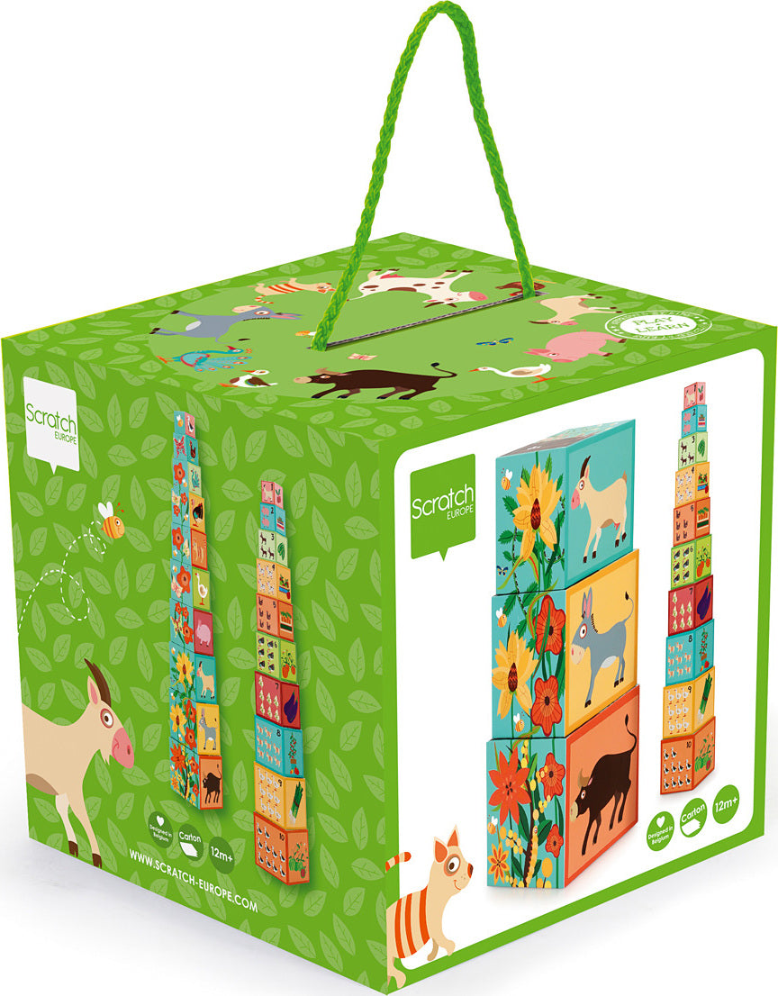 Stacking Tower Farm - Gingerbread House Toys