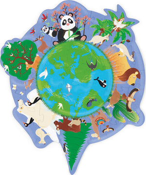Contour Puzzle World 45 pcs