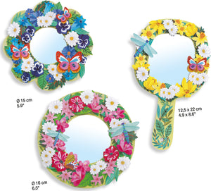 Djeco Pretty Flower Diy Mirrors Craft Kit