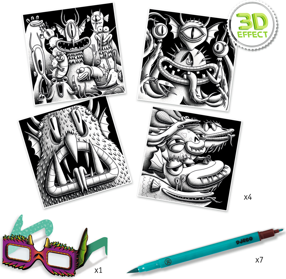 Lga 3D Coloring Funny Freaks