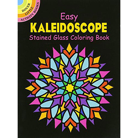 Easy Kaleidoscope Stained Glass Coloring Book