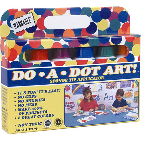 Dot-Art Markers 6-pk Rainbow [Washable]