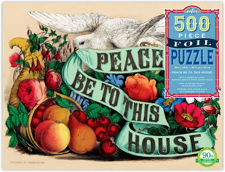 Peace Be to This House 500 Piece Foil Puzzle