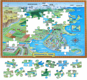 Geographical Terms 100 Piece Puzzle