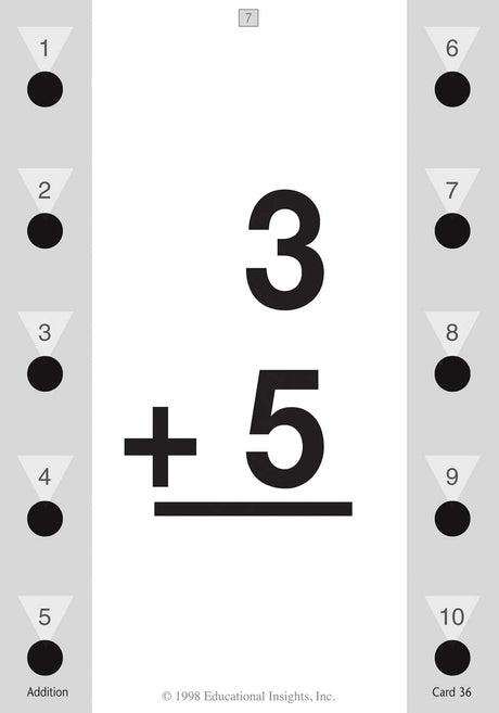 Hot Dots Math Flash Cards - Addition