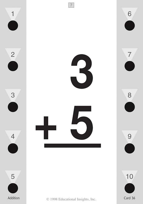 Hot Dots Math Flash Cards - Addition