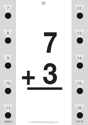 Hot Dots Math Flash Cards - Addition