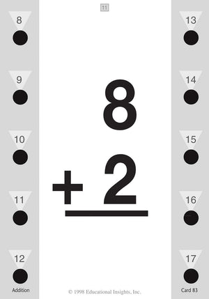 Hot Dots Math Flash Cards - Addition
