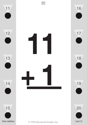 Hot Dots Math Flash Cards - More Addition