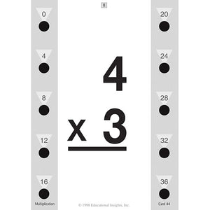 Hot Dots Math Flash Cards - Multiplication