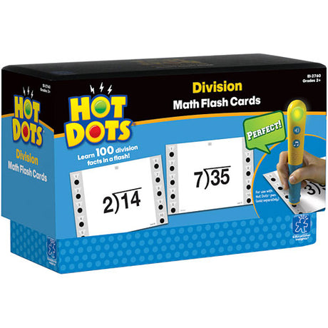 Hot Dots Math Flash Cards Division