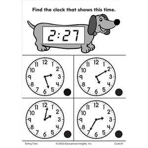 Hot Dots Math Flash Cards - Telling Time