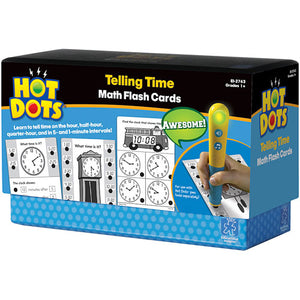 Hot Dots Math Flash Cards - Telling Time