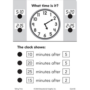Hot Dots Math Flash Cards - Telling Time