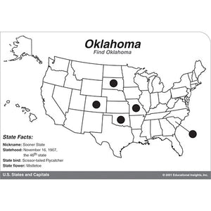 Hot Dots U.S. States & Capitals