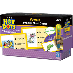 Hot Dots Phonics Flash Cards - Vowels