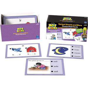 Hot Dots Phonics Variant Vowels